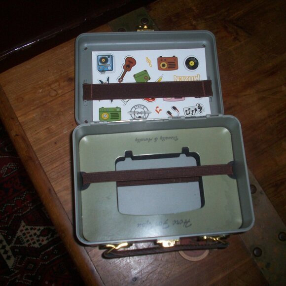 Muzen Portable Bluetooth Speaker REPLACEMENT Suitcase Box & Stickers ONLY,  flaw - Picture 1 of 7